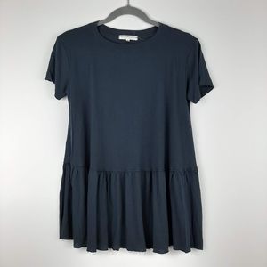 Truly Madly Deeply 100% Modal Ruffle Peplum Tee Size Small